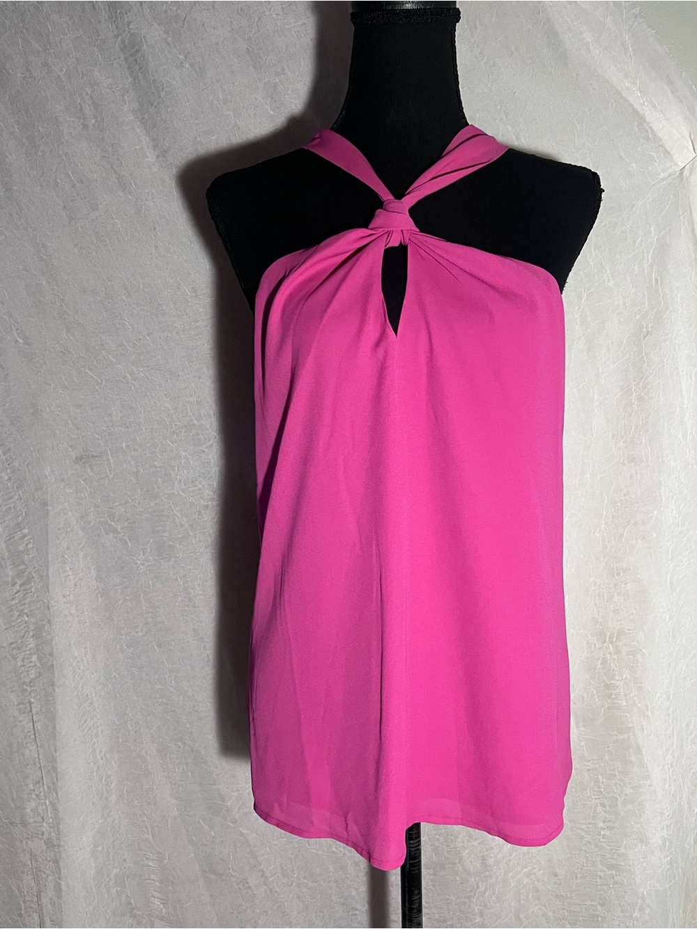 NWT Hot Pink Twist Halter tank